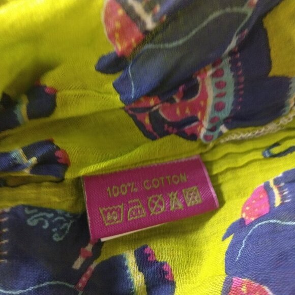 Macbeth Collection by Margaret Josephs 3/4 Sleeve Semi Sheer Elephant Swim Cover - Picture 7 of 7